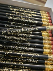 De colección 110 quilates Lápices en Caja Secadora Depo Depot Tampa, Florida Años 80 Nuevo Antiguo Stock - Imagen 1 de 10