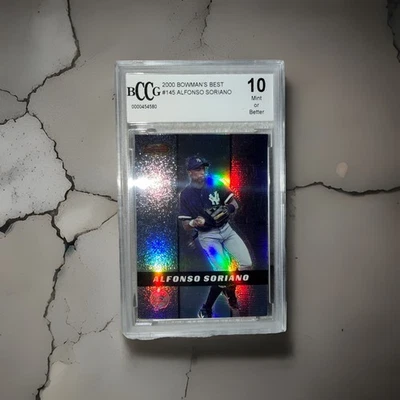 2000 Bowman's Best Alfonso Soriano #145 Rc Rookie Mint Beckett 10 Bccg Graded - Image 1 of 4