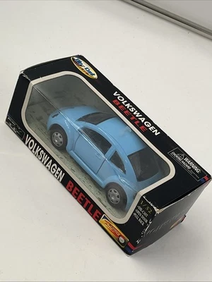 Blue Volkswagen Beetle: 1998 Boley, Die Cast, 1/32, New In Box, Pull Back - Image 1 of 4