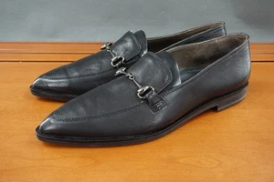 Paul Green Damenschuhe Größe 9,5 Leder-Halbschuhe Horsebit Slipper flache Schuhe klassisch - Bild 1 von 10
