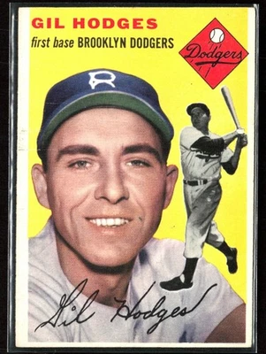 Gil Hodges 1954 Topps A #102 Brooklyn Dodgers - Imagem 1 de 3
