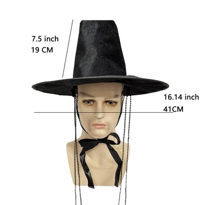 Sombrero Estilo Coreano Tradicional Baile de graduación Foto Accesorios Top Plano Hombres Halloween Gorra Sombrero Foto 1 de 4