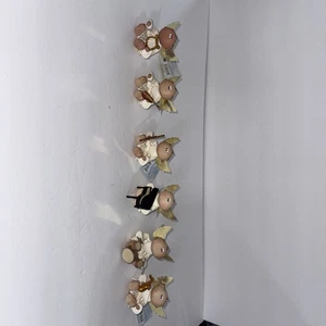 Lot Of 6 Angel Cheeks Figurines 2001 Musical Instruments - Picture 1 of 9
