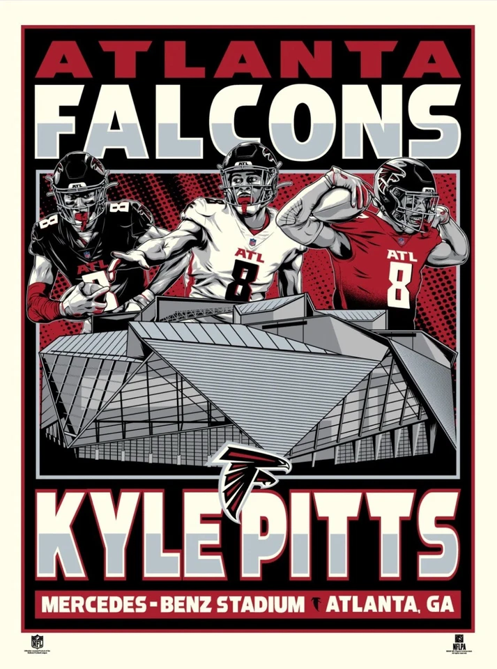 18x24 NFL Poster : ATLANTA FALCONS KYLE PITTS - Image 1 of 1