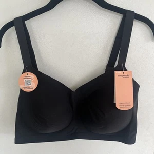 Shapermint Essentials Smoothing Comfort Wireless Bra BLACK 2XL #13402 NWT - Picture 1 of 7