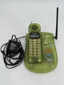 Vtech VT 9111 Cordless Phone UNTESTED 900 MHz Translucent Green Y2K 90s Vintage - Picture 1 of 10