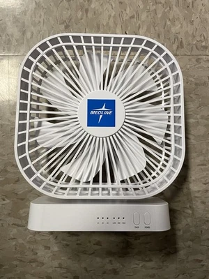 Medline Fan, Portable, 3-SPEED,5 INCHES, Battery, White - Image 1 of 4