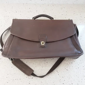 Vintage Coach braune Leder Beekman Aktentasche Messenger Bag 5266 - Bild 1 von 13