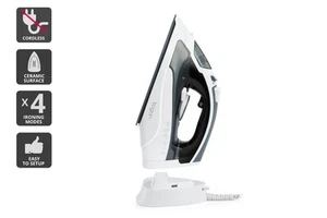 Kogan DuoGlide Cordless and Corded Steam Iron, White, Irons & Press Irons, - Picture 1 of 15