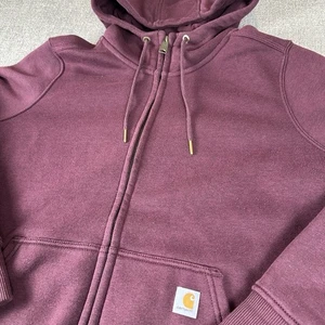Felpa con cappuccio Carhartt donna 1x 16W 18W marrone Clarksburg full zip esaurita ritirata - Foto 1 di 14