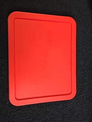 Cubierta de tapa de almacenamiento de repuesto roja Pyrex Easy Grab SOLAMENTE, 7211-PC 8.5"×6.5" Foto 1 de 3