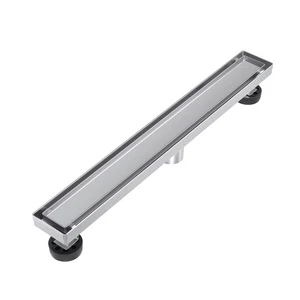 18 Zoll Linear Duschablauf, Gebürsteter Edelstahl Rechteck Badezimmer Fliese... - Bild 1 von 6