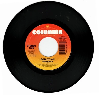 Bob Dylan: Jokerman 1983- Isis 1978 Stereo 45 RPM 38-04425 EX 7" Columbia Foto 1 de 3