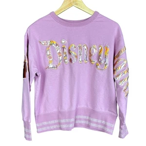 Sudadera para mujer Disney Disneyland iridiscente deletreada púrpura - pequeña - Imagen 1 de 6