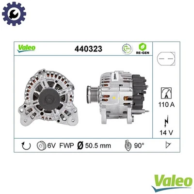 ALTERNATOR 440323 FOR SKODA OCTAVIA/II/Combi LAURA FABIA YETI RAPID/Spaceback - Image 1 of 4
