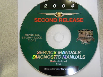 2004 Chrysler Sebring Stratus Coupe Servizio Manuale CD Second Rilascio 2of2 04 - Immagine 1 di 3