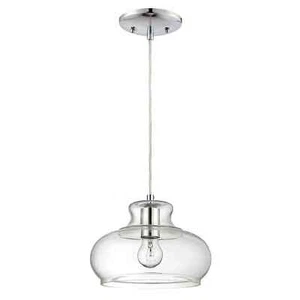 Westinghouse Lighting 1 Light Pendant, Clear LampShade, Steel, E27, Chrome - NEW - Picture 1 of 6