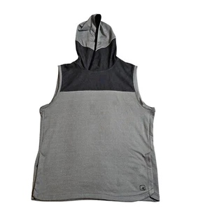 AND1 Activewear Hoodie Sleeveless XL Gray Training Workout Shirt *READ* - Picture 1 of 13