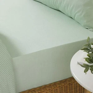 The Linen Yard 250 Thread Count Stonewash Fitted Sheet, Super King