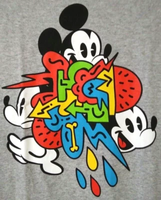 Camiseta Disney Mickey Mouse Niños Niñas Talla Grande Gris Cuello Redondo Manga Corta Foto 1 de 4