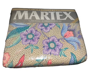 Martex Scheherzade Cal. Sábana bajera King floral percal vintage difícil de encontrar - Imagen 1 de 7