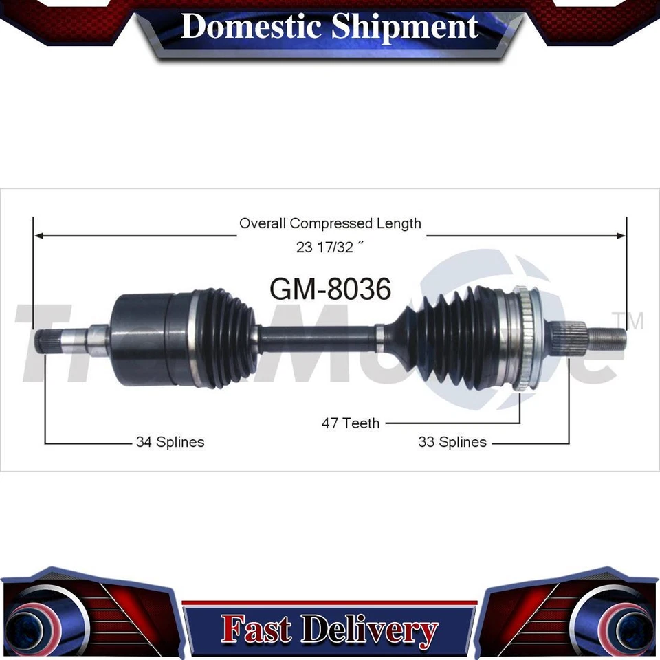 Junta del eje de transmisión delantero derecho CV para Chevrolet Lumina 1998 1999 2000 Foto 1 de 1