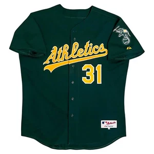 Vintage 2003-2006 Oakland Athletics #31 Majestic Authentic MLB Jersey Size 52 - Picture 1 of 7