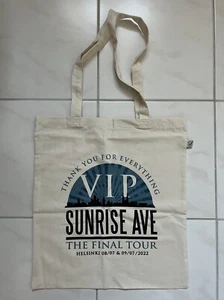 HELSINKI Sunrise Avenue 09.07.2022 VIP Bag / Jute-Tasche, Tour 2022, Samu Haber - Bild 1 von 2