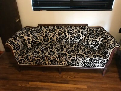 1800 年代后期维多利亚风格复古沙发美丽  — 第 1/4 张图片