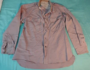Giacca da lavoro vintage anni '60 indossata da uomo marrone chiaro doppia maglia tasca taglia grande? - Foto 1 di 12