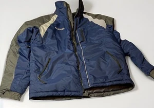 Columbia Jacket Youth Size 18/20 Blue & Gray Waterproof Insulated No Hood - Picture 1 of 5