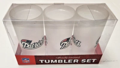 New England Patriots NFL - 19 oz Acrylic Tumbler Set of 3 - Image 1 of 4