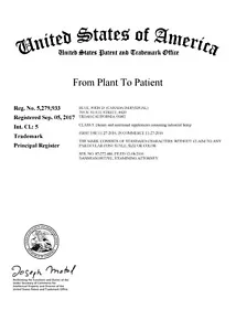 Da Plant To Patient® POSSIEDI questo marchio PRIMO federale registrato - Foto 1 di 1