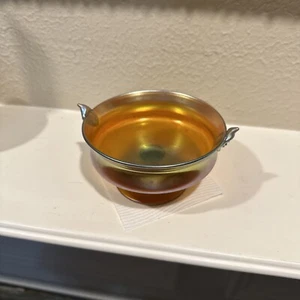 Antike Steuben Gold Aurene Kompottschale Top Zustand - Bild 1 von 8