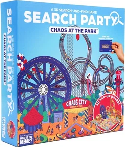 361759 SEARCH PARTY CHAOS AT THE PARK SEARCH AND FIND BOARD GAME AGES 8+ - Picture 1 of 3