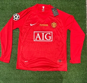 CAMISETA RETRO MANCHESTER UNITED GANADORA CHAMPIONS LEAGUE 2008 RONALDO 7 NUEVA - Imagen 1 de 4