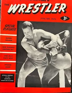 The Wrestler - January 1970 - In great cond - cover star Tug Holton - Picture 1 of 6