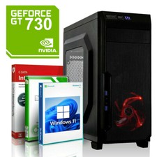 GAMING PC Windows 11 AMD AM4 Quad 950 GeForce GT730 16GB DDR4 1TB SSD Computer
