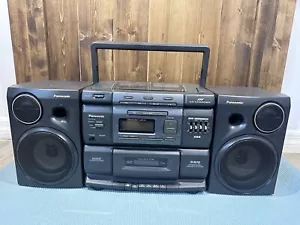 Vintage Retro Panasonic RX-DS750 Ghettoblaster Radio AM/FM Stereo CD Player Disk Wechsler - Bild 1 von 17