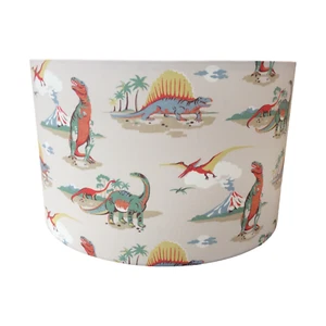 Lámpara de tela de dinosaurio Cath Kidson, lámpara de mesa, colgante - Imagen 1 de 2