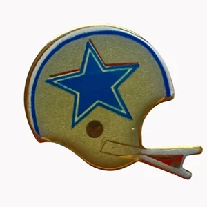 1980s Dallas Cowboys Vintage NFL Football Metal Enamel Pinback Broach - Picture 1 of 4