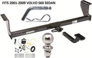 Enganche de remolque para paquete sedán Volvo S60 01-09 con kit de barra de tracción de cableado + bola de 2 - Imagen 1 de 5