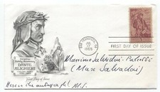 Massimo Salvadori Signed Card Autographed Signature Historian WWII Hero