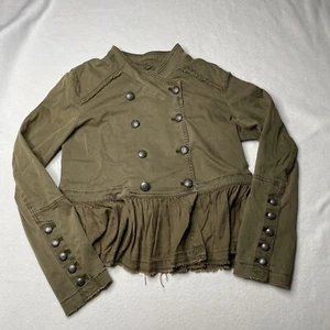 Free People Shirt Military Jacket Skirt Army Green Medium - Picture 1 of 9