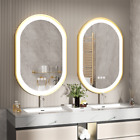 Extra Large Oval Bathroom Mirror Led 3 Color Lights Dimmable Smart Vanity Mirror