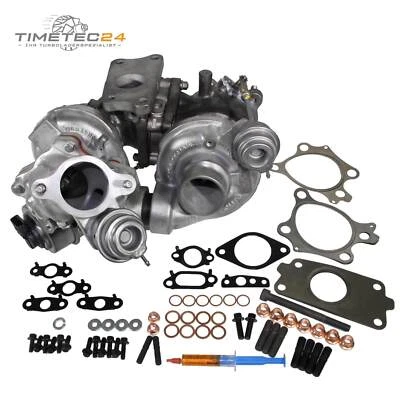 Turbolader Bi-Turbo Mazda 3 6 CX-5 2.2D 129kW 810357-2 SH01-13700 + Montagesatz - Bild 1 von 4
