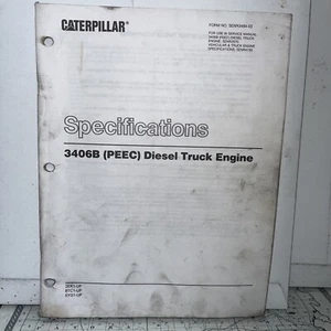 CAT CATERPILLAR 3406b Peec TRUCK ENGINE TROUBLESHOOTING SERVICE REPAIR MANUAL - Picture 1 of 3