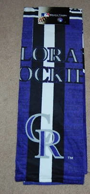 TOALLA DE PLAYA DE BAÑO DE BÉISBOL COLORADO ROCKIES MLB Foto 1 de 3