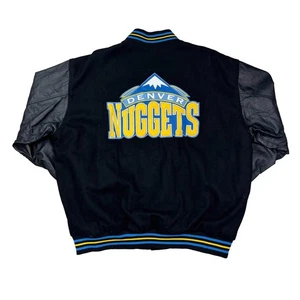 Vintage JH Design Denver Nuggets NBA Varsity Jacket - Picture 1 of 4