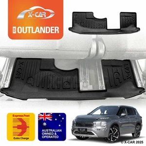 Third Row Floor Mat for Mitsubishi Outlander ZM 7 Seater 21-25 Car Carpet Liner - Picture 1 of 14